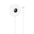 hoco CW61 Phantom Magnetic Wireless Fast Charger with Digital Display, Length:1m(White) - 1