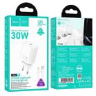 hoco N62 PD30W Type-C Charger Set with 1m Type-C to 8 Pin Cable, Specification:EU Plug(White) - 3