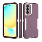 For Samsung Galaxy A36 Magnetic PC Hybrid TPU Phone Case(Purple Red+Pink) - 1