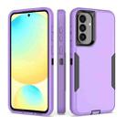 For Samsung Galaxy A36 Magnetic PC Hybrid TPU Phone Case(Purple+Black) - 1