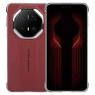 For Huawei Mate 70 RS Ultimate Plain Leather Electroplated PC Phone Case(Red) - 1