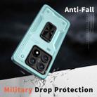 For Xiaomi 14T Pro Ring Holder PC Hybrid TPU Phone Case(Blue) - 3