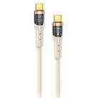 awei CL-229C Type-C to Type-C 100W with Chip Braid Fast Data Charging Cable, Length:1.2m(White) - 1