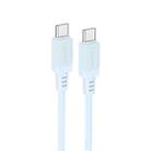 Borofone BX115 Lotto PD60W Type-C to Type-C Fast Charging Cable, Length: 1m(Blue) - 1