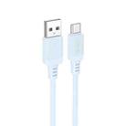 Borofone BX115 Lotto 3A USB to Type-C Charging Cable, Length: 1m(Blue) - 1