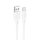 Borofone BX115 Lotto 3A USB to Type-C Charging Cable, Length: 1m(White) - 1