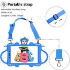 For Samsung Galaxy Tab A8.0 (2019) T290 Cartoon Monkey Kids Tablet Shockproof EVA Protective Case with Holder & Shoulder Strap & Handle(Blue) - 2