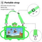 For Samsung Galaxy Tab A8.0 (2019) T290 Cartoon Monkey Kids Tablet Shockproof EVA Protective Case with Holder & Shoulder Strap & Handle(Green) - 2