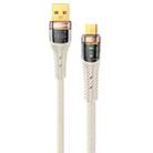 awei CL-229M USB A to Micro USB Braid Data Charging Cable, Length:1.2m(White) - 1