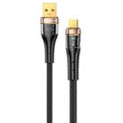 awei CL-229M USB A to Micro USB Braid Data Charging Cable, Length:1.2m(Black) - 1