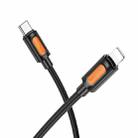 Borofone BX114 Structure PD27W Type-C to 8 Pin Fast Charging Data Cable, Length: 1m(Black) - 2