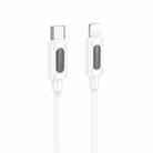 Borofone BX114 Structure PD27W Type-C to 8 Pin Fast Charging Data Cable, Length: 1m(White) - 1