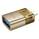 hoco UA36 8 Pin Male to USB Female OTG Transparent Adapter(Gold) - 2