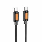 Borofone BX114 Structure PD60W Type-C to Type-C Fast Charging Data Cable, Length: 1m(Black) - 1