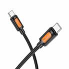 Borofone BX114 Structure PD60W Type-C to Type-C Fast Charging Data Cable, Length: 1m(Black) - 2