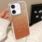 For iPhone 11 Gradient Shell Texture 3 in 1 Phone Case(Orange) - 1