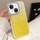 For iPhone 13 Gradient Shell Texture 3 in 1 Phone Case(Yellow) - 1