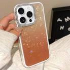 For iPhone 13 Pro Max Gradient Shell Texture 3 in 1 Phone Case(Orange) - 1