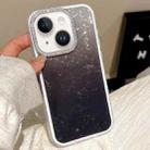 For iPhone 14 Gradient Shell Texture 3 in 1 Phone Case(Black) - 1