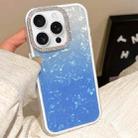 For iPhone 14 Pro Gradient Shell Texture 3 in 1 Phone Case(Blue) - 1