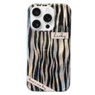For iPhone 13 Pro Max Double-sided IMD Laser TPU Phone Case(Zebra Texture) - 1