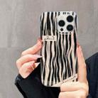 For iPhone 13 Pro Max Double-sided IMD Laser TPU Phone Case(Zebra Texture) - 2
