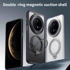 For Huawei Mate 70 Pro / 70 Pro+ Double Ring MagSafe Magnetic Holder Phone Case(Matte Black) - 3