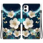 For Samsung Galaxy A05 Crystal Texture Colored Drawing Leather Phone Case(Magnolia) - 1