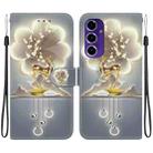 For Samsung Galaxy A16 Crystal Texture Colored Drawing Leather Phone Case(Sika Deer) - 1