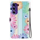 For Samsung Galaxy A16 Crystal Texture Colored Drawing Leather Phone Case(Sunflowers) - 3