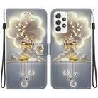For Samsung Galaxy A33 5G Crystal Texture Colored Drawing Leather Phone Case(Sika Deer) - 1