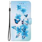 For Samsung Galaxy A33 5G Crystal Texture Colored Drawing Leather Phone Case(Blue Butterflies) - 2