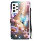 For Samsung Galaxy A53 5G Crystal Texture Colored Drawing Leather Phone Case(Butterfly Love Flower) - 3