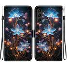 For Samsung Galaxy A14 5G Crystal Texture Colored Drawing Leather Phone Case(Little Lantern Flower) - 1
