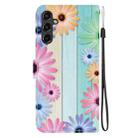 For Samsung Galaxy A34 5G Crystal Texture Colored Drawing Leather Phone Case(Sunflowers) - 3
