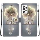 For Samsung Galaxy A52 4G / 5G Crystal Texture Colored Drawing Leather Phone Case(Elephants) - 1
