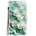 For Samsung Galaxy A52 4G / 5G Crystal Texture Colored Drawing Leather Phone Case(Jade Flowers) - 2