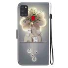 For Samsung Galaxy A21s Crystal Texture Colored Drawing Leather Phone Case(Elephants) - 3