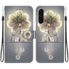 For Samsung Galaxy A26 5G Crystal Texture Colored Drawing Leather Phone Case(Elephants) - 1