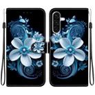 For Samsung Galaxy A26 5G Crystal Texture Colored Drawing Leather Phone Case(Black Orchid) - 1