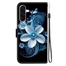 For Samsung Galaxy A26 5G Crystal Texture Colored Drawing Leather Phone Case(Black Orchid) - 3