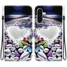 For Samsung Galaxy A26 5G Crystal Texture Colored Drawing Leather Phone Case(Heart Shaped) - 1