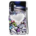 For Samsung Galaxy A26 5G Crystal Texture Colored Drawing Leather Phone Case(Heart Shaped) - 3