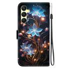 For Samsung Galaxy A25 5G Crystal Texture Colored Drawing Leather Phone Case(Little Lantern Flower) - 3
