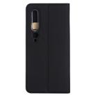 For Xiaomi Mi 10 5G Ultra-thin Plain Magnetic TPU + PU Leather Case with Holder & Card Slot(Black) - 2