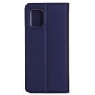 For Xiaomi Mi 10 Lite 5G Ultra-thin Plain Magnetic TPU + PU Leather Case with Holder & Card Slot(Blue) - 2