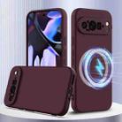 For Google Pixel 9 Pro Shockproof Silicone Magsafe Phone Case(Plum Color) - 1