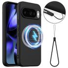 For Google Pixel 10 Shockproof Silicone Magsafe Phone Case(Black) - 1