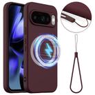 For Google Pixel 10 Shockproof Silicone Magsafe Phone Case(Plum Color) - 1