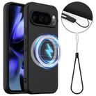For Google Pixel 10 Pro XL Shockproof Silicone Magsafe Phone Case(Black) - 1